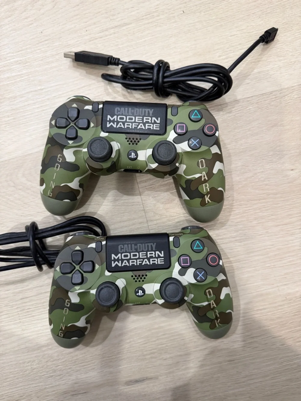 Sony Call of Duty (2) Camouflage Green Wireless Game Controllers